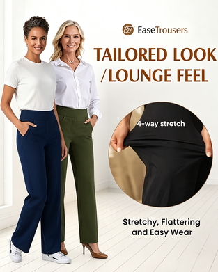 Bukse Dame Høy Midje Stretch Casual Yoga Vide Ben