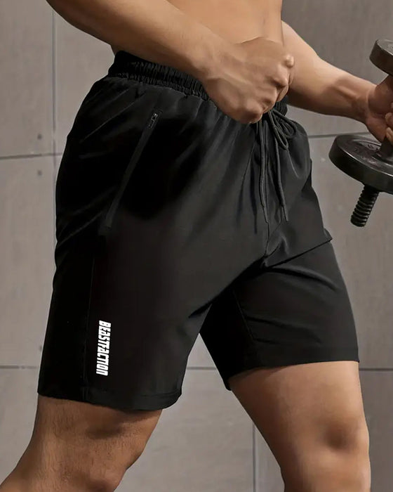 Herrer Shorts Rasktørkende Glidelåslomme Athletic