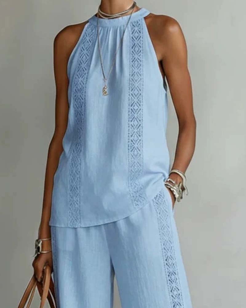 Todelt Sett Hollow Out Halter