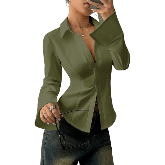 Eleganst Slim-Fit DameSkjorte