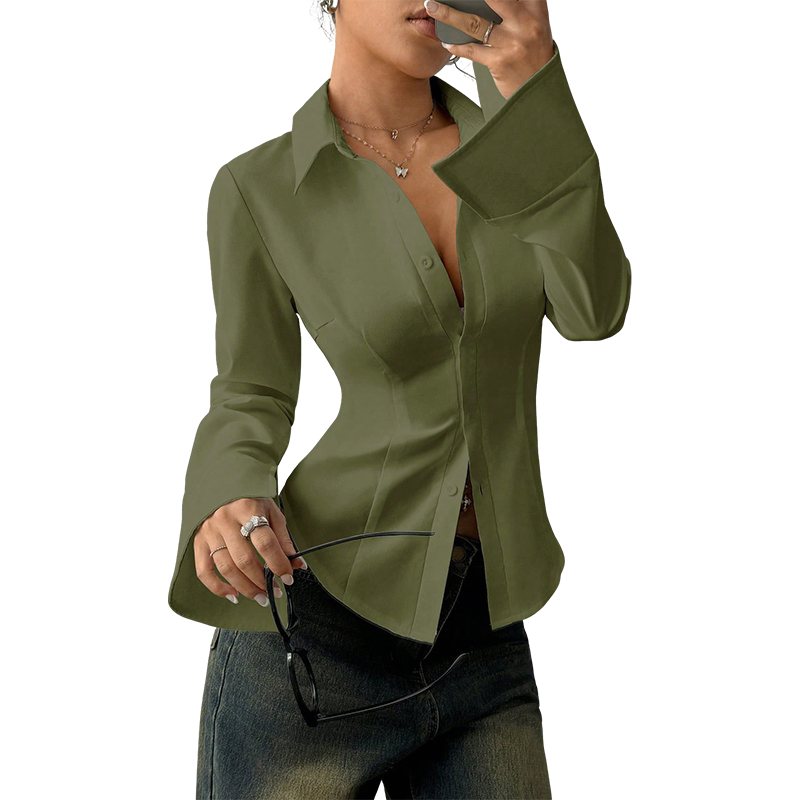 Eleganst Slim-Fit DameSkjorte