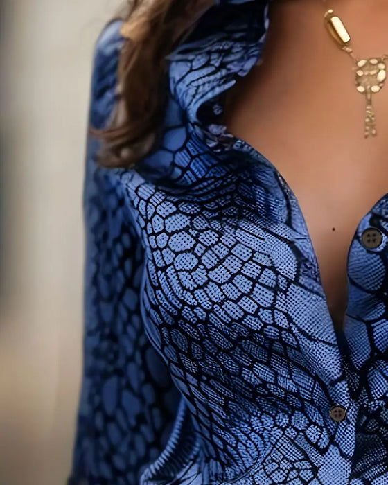 Skjorte Moteriktig Dyreprint