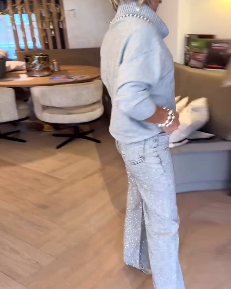 Genser Moteriktig Høy Hals Allsidig