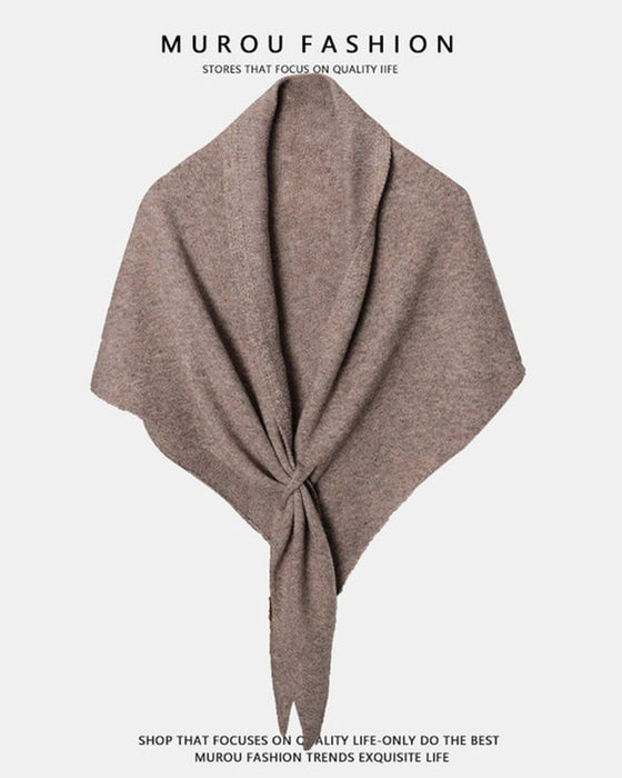 Sjalekappe Motiver Ensfarget Trekant