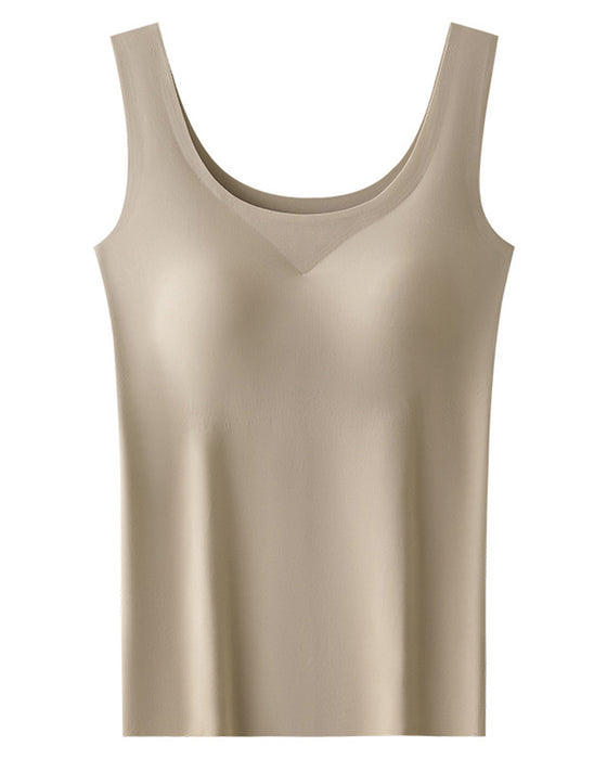 Singlet Topp Usynlig Innebygd Bh
