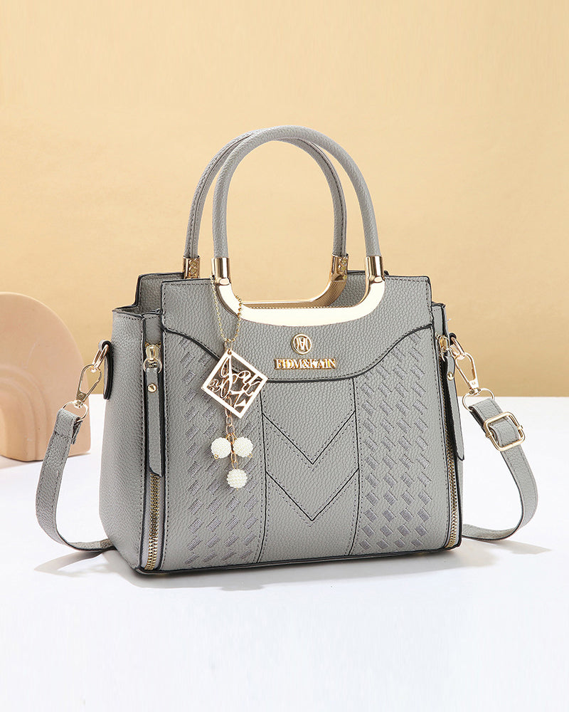 Veske Kvinne'S V-Søm Topphåndtak Satchel