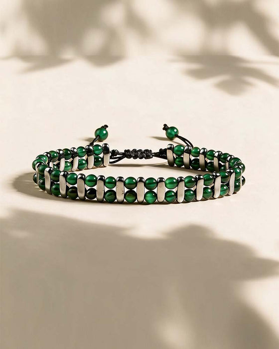 Naturlig Tigerøye Sten Armbånd