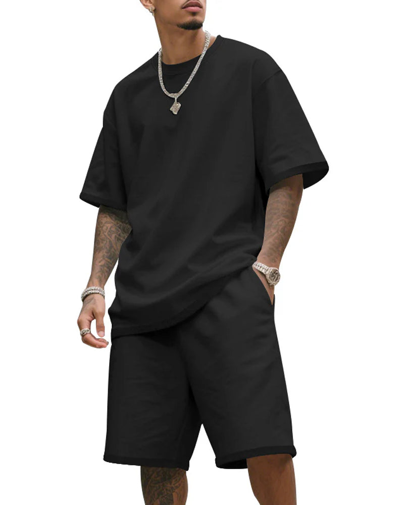Sett Kort Erme Shorts To Del