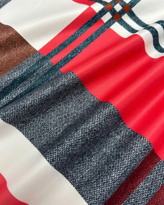 Singlett Ermeløs Trykt Rutete