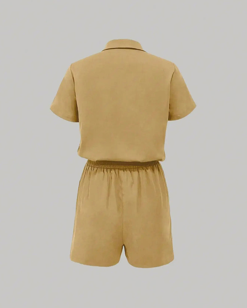 Hoppdress Knapplomme Elastisk Midje