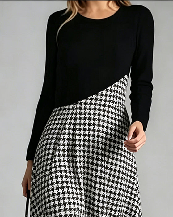 Kjole Patchwork Lang Erme