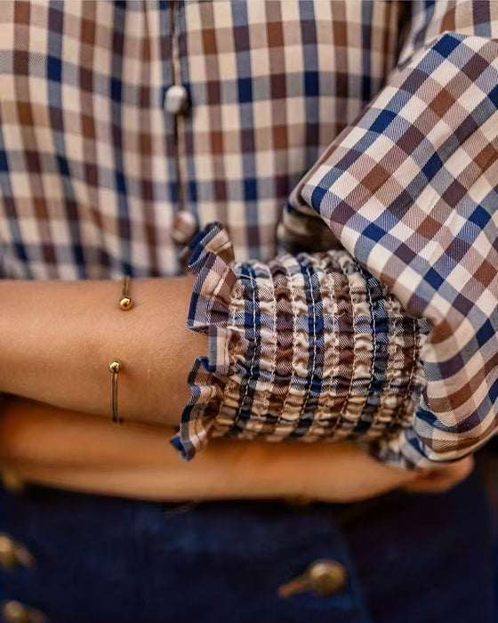 Skjorte V-Halset Rutenetttrykk