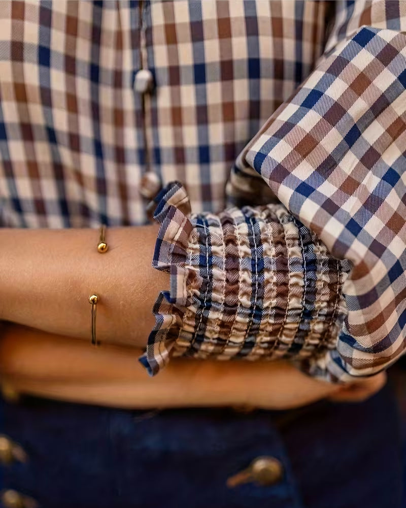 Skjorte V-Halset Rutenetttrykk