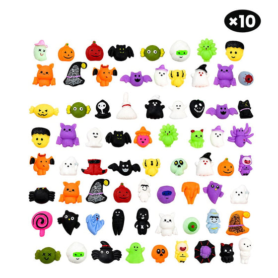 Halloween-squishies stressavlastende lekesett