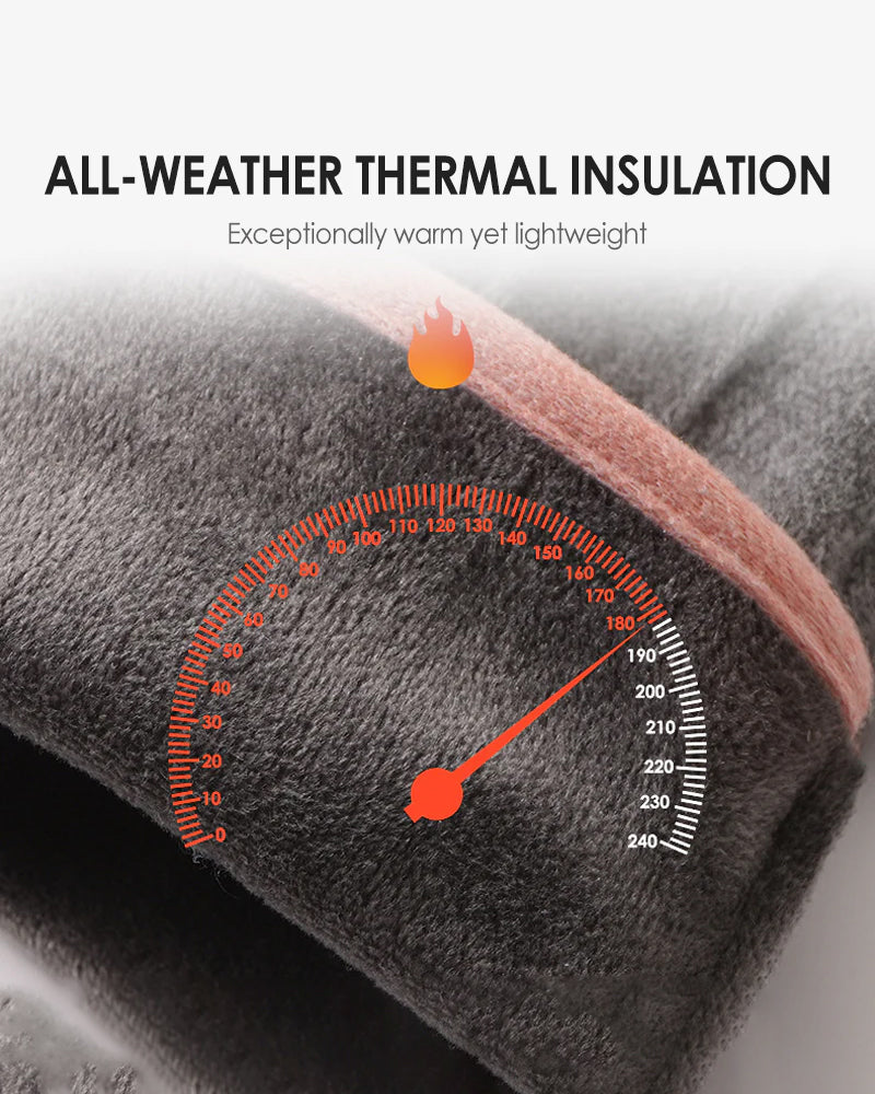 Varme Og Vindtette Hansker Med Berøringsfunksjon Og Sklisikkert Grep