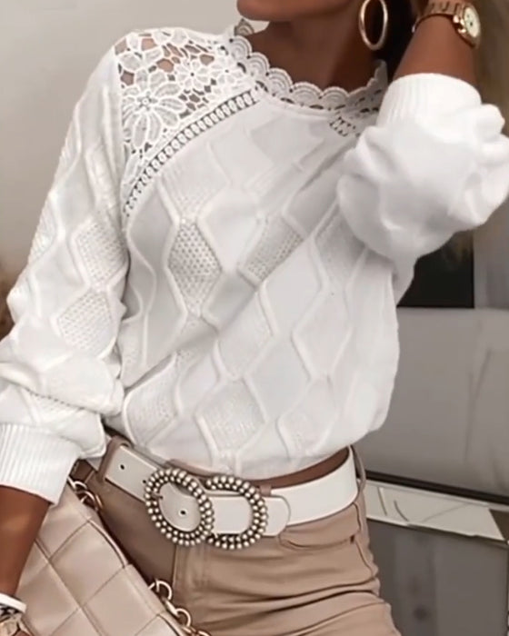 Genser Kniplingkant Mote Lappeteppe