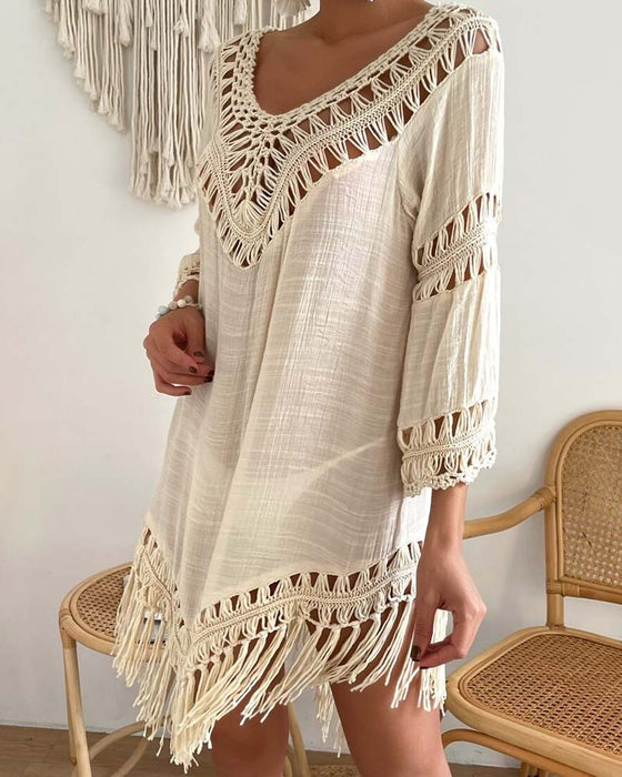 Cover Up V-Hals Enfarget Hullet