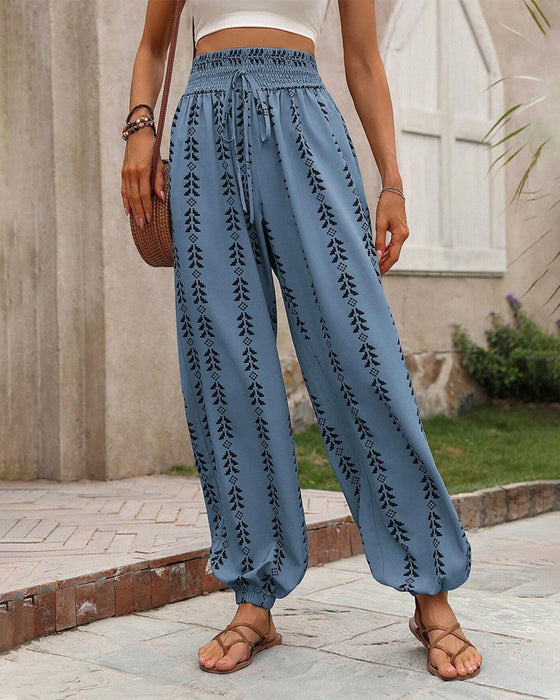 Casual Bloomers Med Geometrisk Trykk