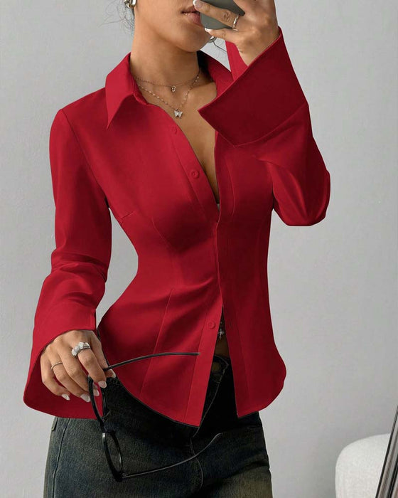 Eleganst Slim-Fit DameSkjorte