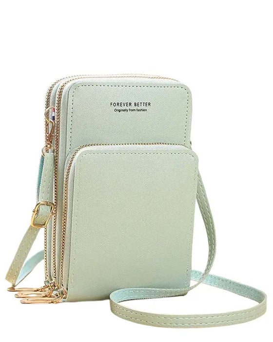 Ensfarget Fashion Crossbody Telefonveske