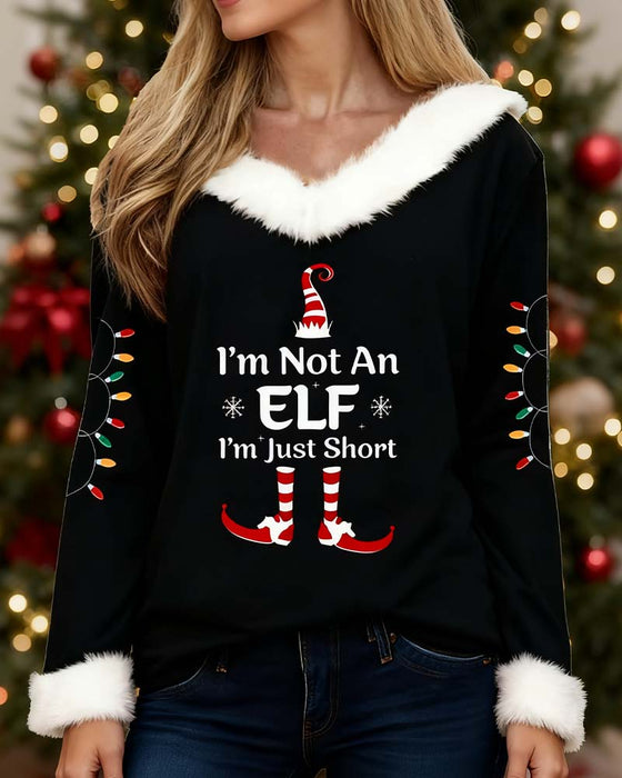 Stilfull Trykket Topp Med Pelskrage