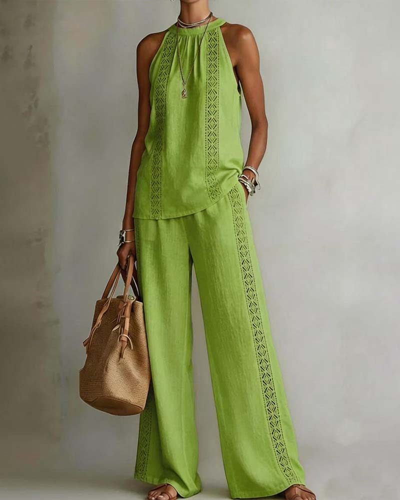 Todelt Sett Hollow Out Halter