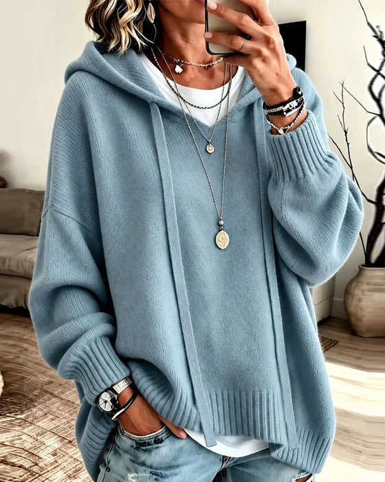 Pullover Hetter Snor Drop Skulder Løs