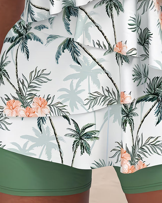 Tankini Frisk Kokospalmetrykk