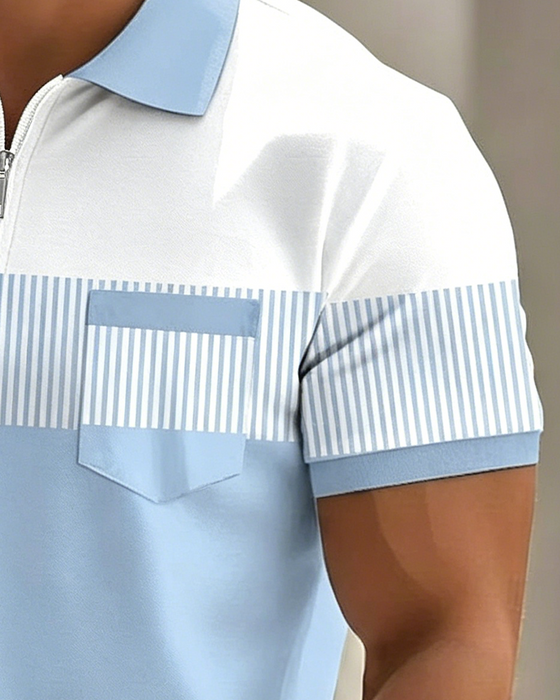 Skjorte Lappeteppe Stripe Glidelås