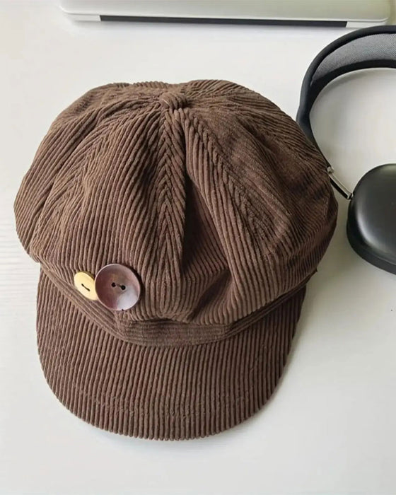Unisex Vintage Åttekantet Baskerlue