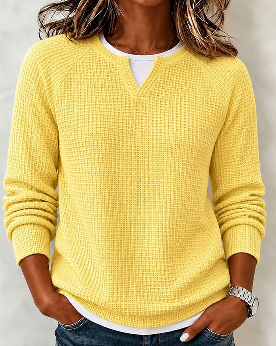 Sweatshirt Ensfarget Raglan Langermet
