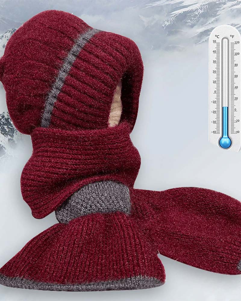 Dame Vindtett Hatt Med Ørebeskyttelse