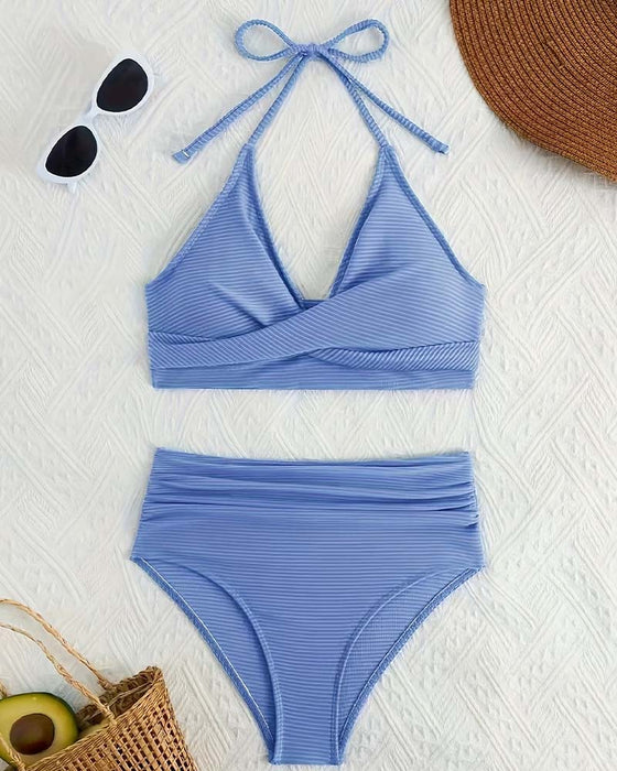 Bikini Halter Høy Midje