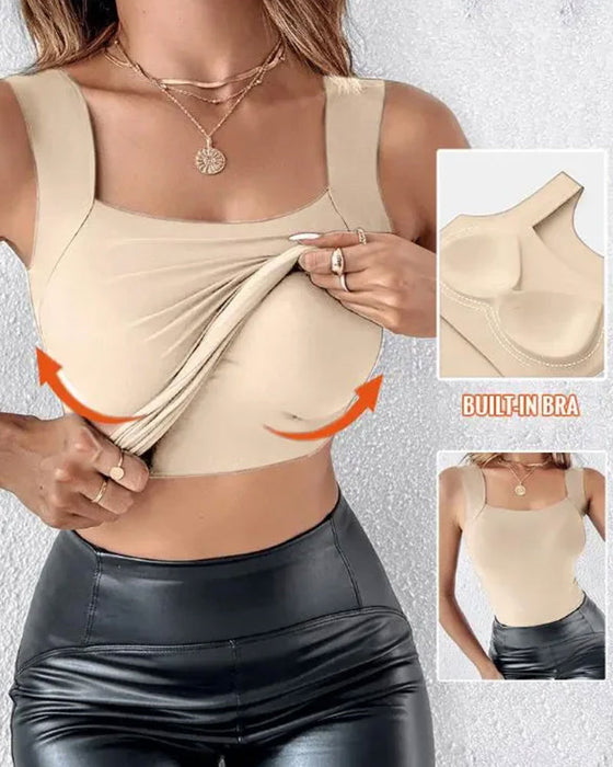 Tanktop Aminosyre Etterbehandling Innebygd Bh