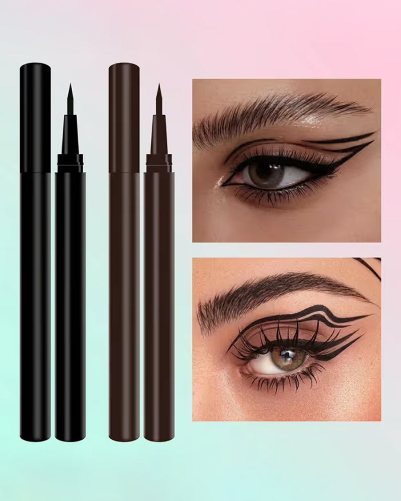 Flytende Eyeliner Vanntett Ultra Tynn Spiss Rasktørkende