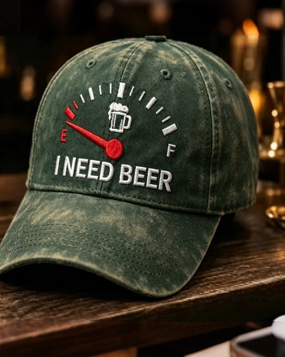 Dashboard Øl Brodert Baseball Caps