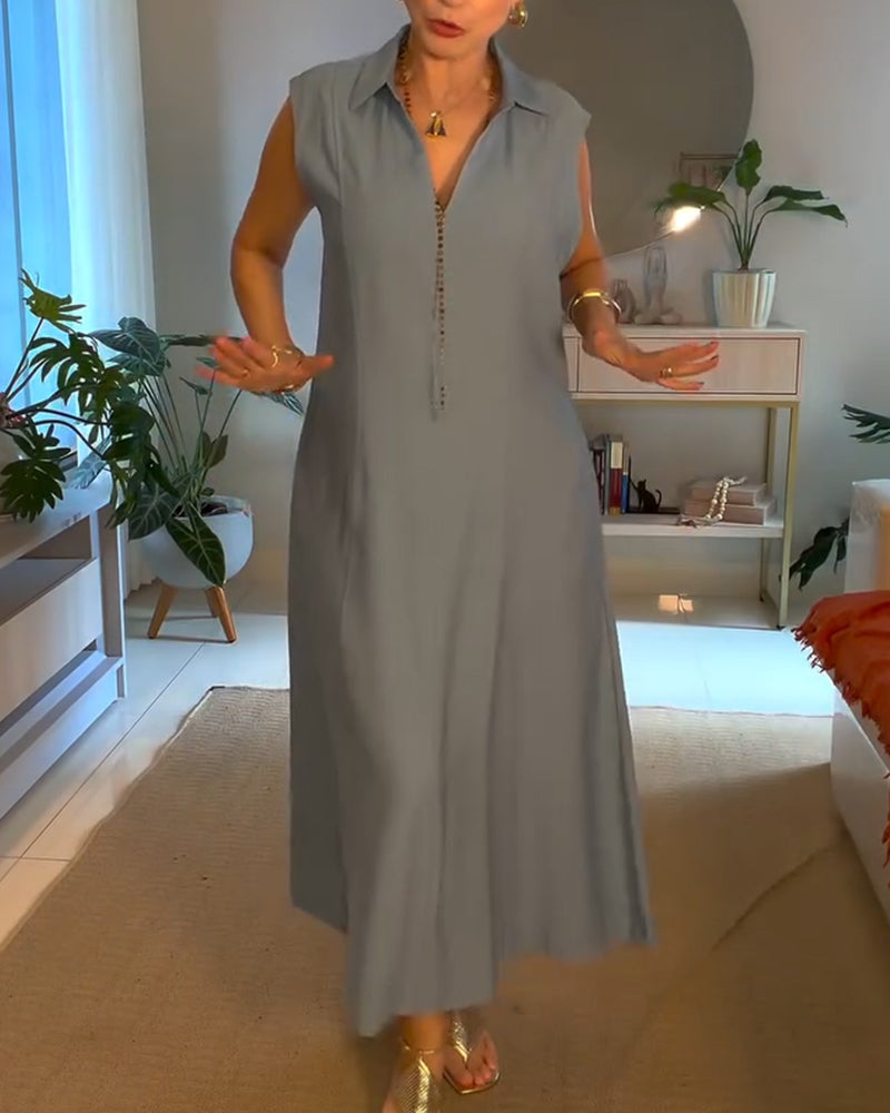 Kjole Elegant Jakkeslag Lang