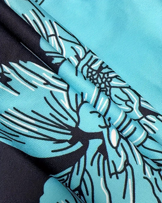 Tank Topp V-Hals Uten Ermer Trykt Fargeblokk