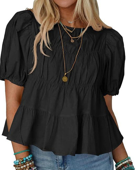 Bluse Pufferme Loose-Fit Rysjet