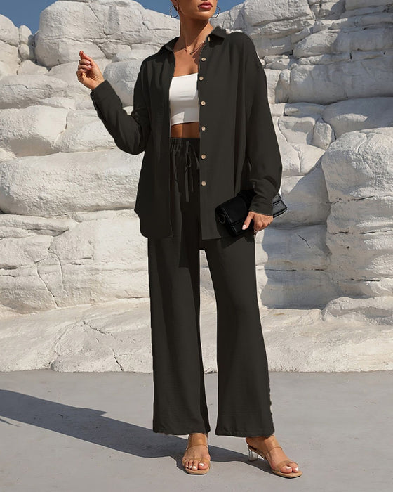 Sett Lang Erme Casual Solid