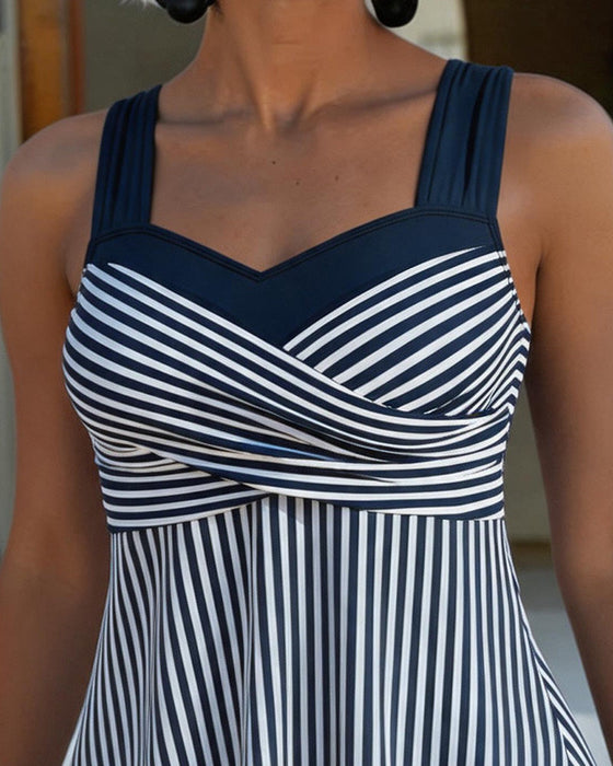 Tankini Stripet Kamisol Todelt