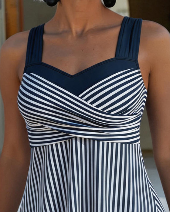 Tankini Stripet Kamisol Todelt