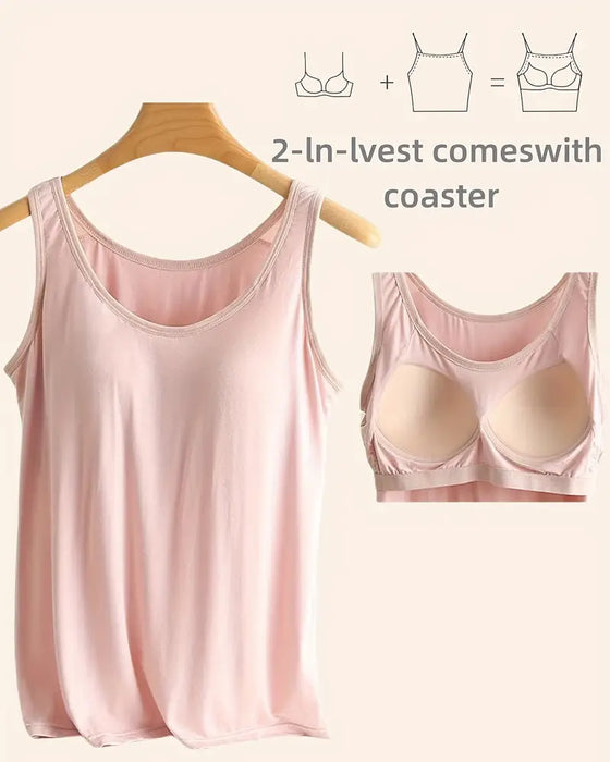 Cami Topp Én Del Ensfarget Grunnplagg