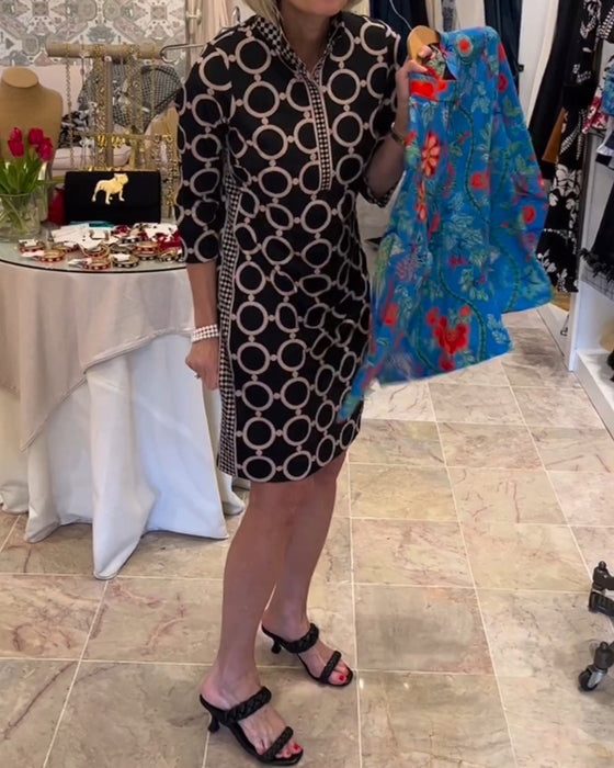 Prikkete kjole for kvinner