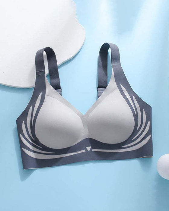 Løfte anti-sagging trådløs push-up bh