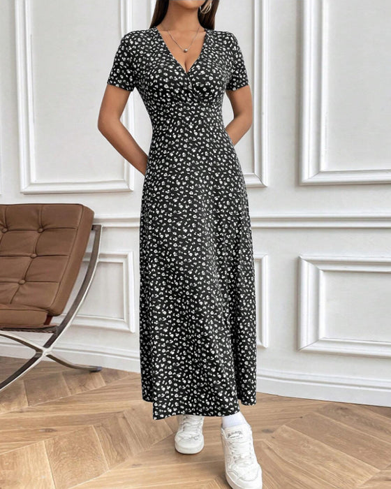 Kjole Sexy Elegant Mønstret