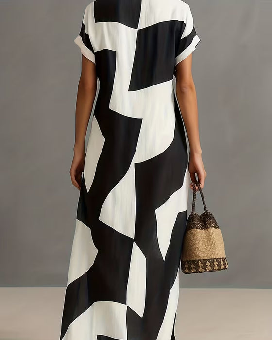 Kjole Stilig Geometrisk Skjorte