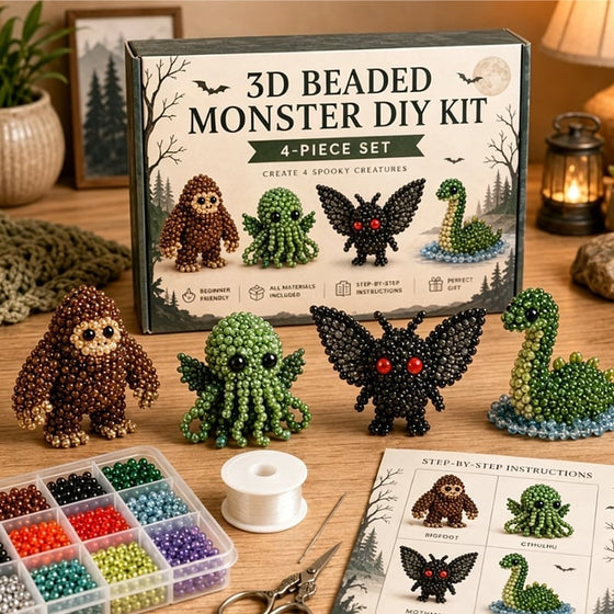 3D-perledyrsett - DIY-miniatyrperlesett for nybegynnere