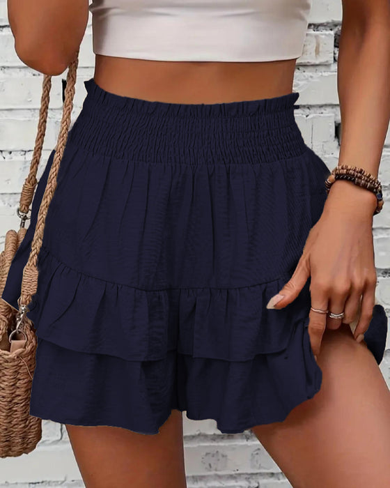 Skorts korte brede casual flytende