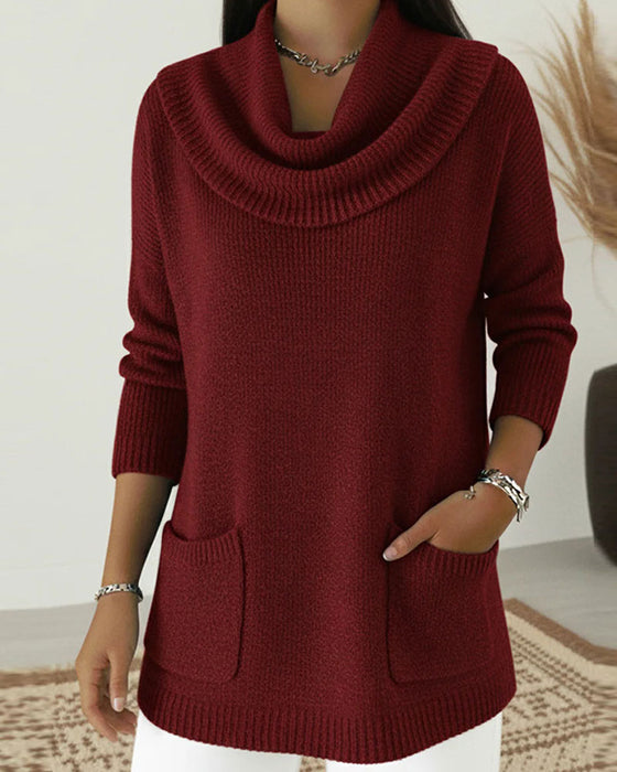 Pullover Halskrage Langermet